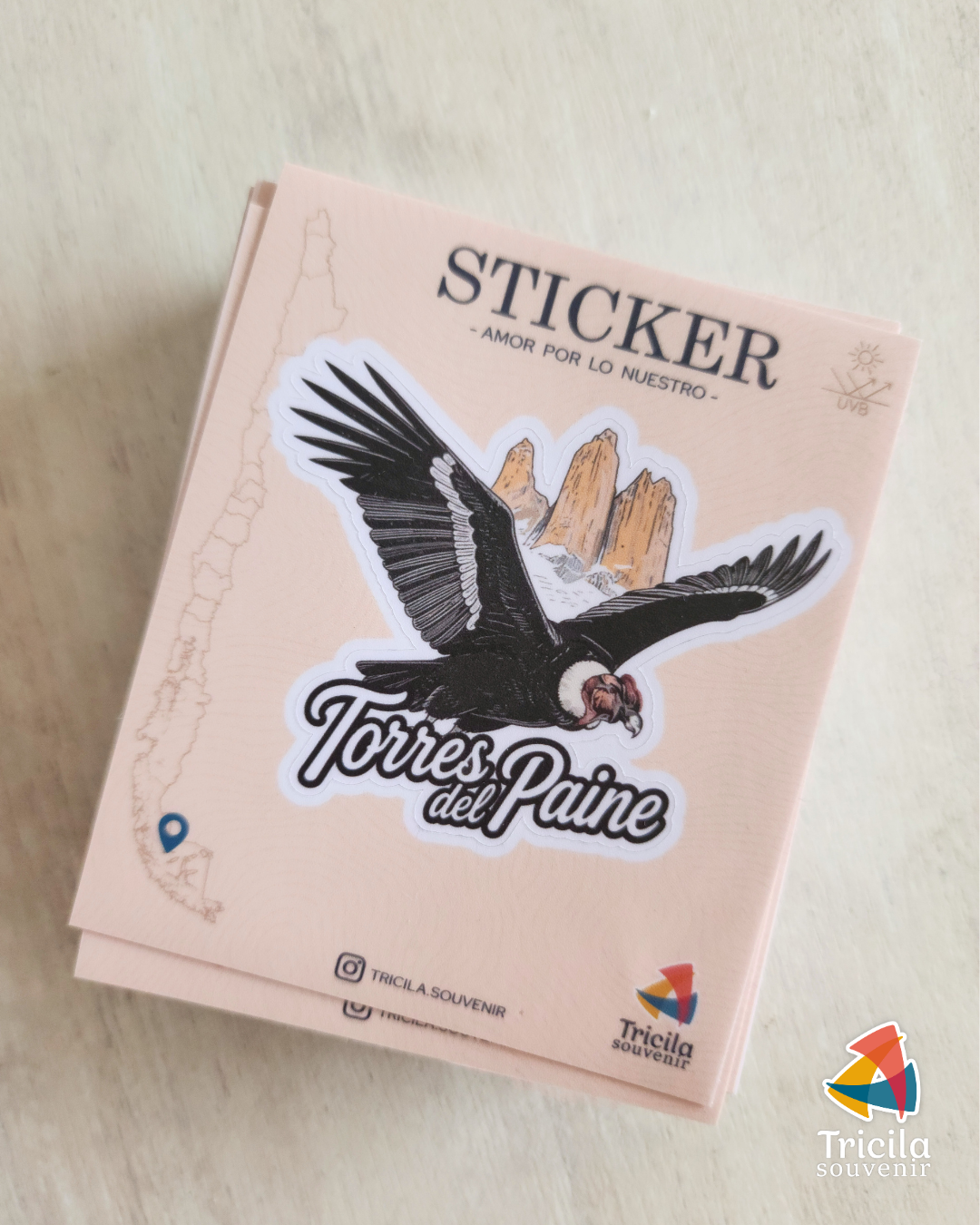Sticker Condor Torres del Paine