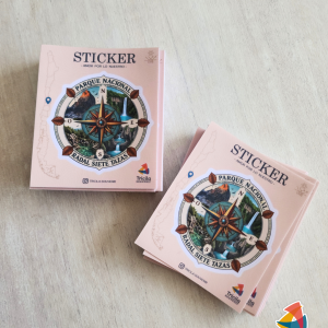 Sticker Brújula Paisajes Radal Siete Tazas